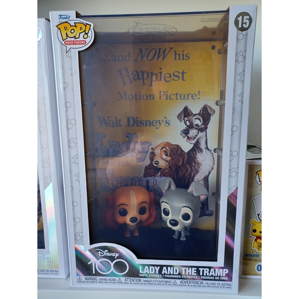 Disney Classic Lady And The Tramp 15 Funko Movie Poster Vinyl Figures Collection